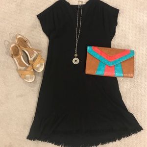 Black fringe dress
